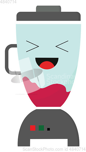 Image of Emoji of a blender/Mixer vector or color illustration