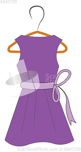 Image of Purple dress on hanger 