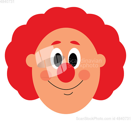 Image of Funny clown vector or color illustration