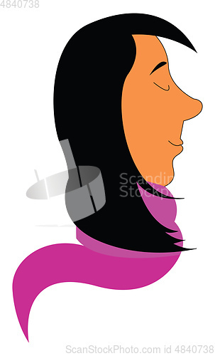 Image of Boy wearing pink jumper vector illustration 