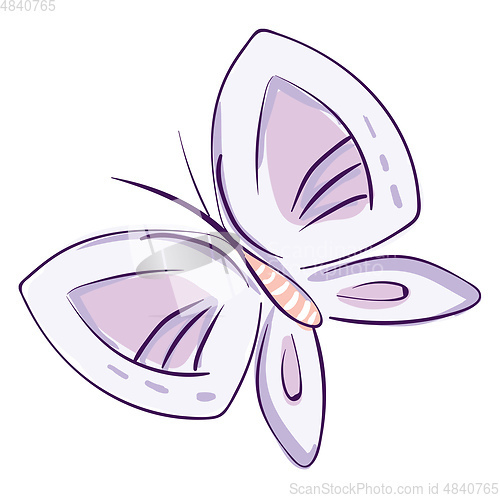 Image of Simply drawn pink butterfly 