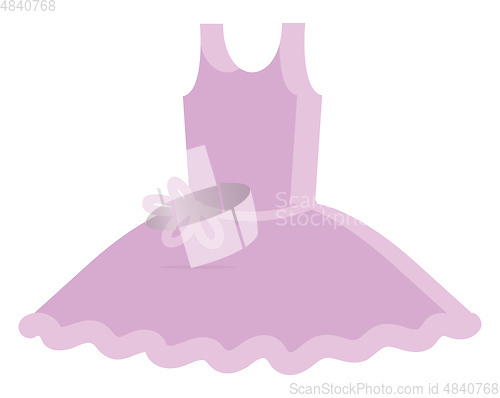 Image of Beautiful pink dress vector illustration 