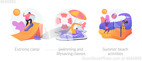 Image of Active lifestyle vector concept metaphors.