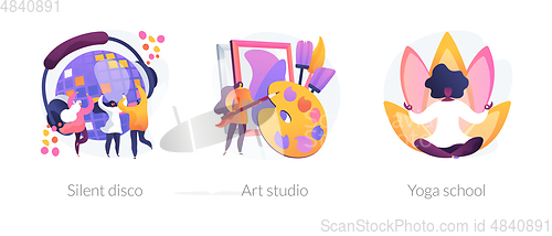 Image of Hobby and arts vector concept metaphors.