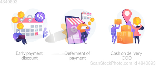 Image of Payment programs vector concept metaphors.