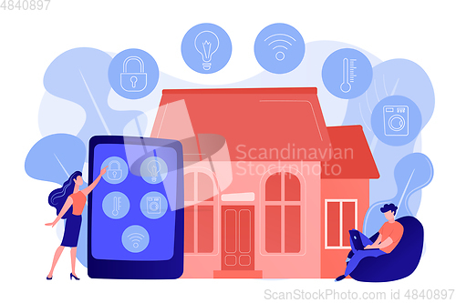 Image of Smart home concept vector illustration.