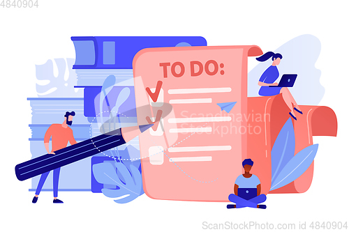 Image of Task management it concept vector illustration