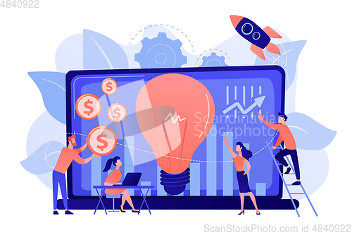 Image of Venture investment concept vector illustration.