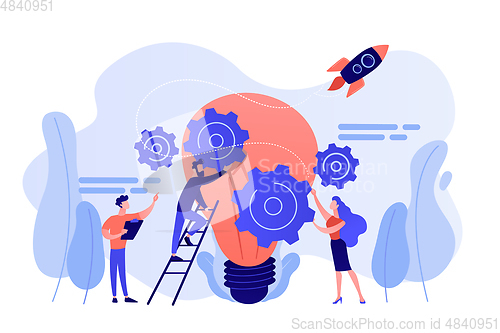 Image of Idea management concept vector illustration.