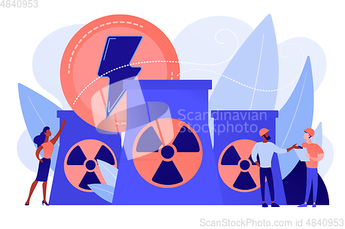 Image of Nuclear energy concept vector illustration.