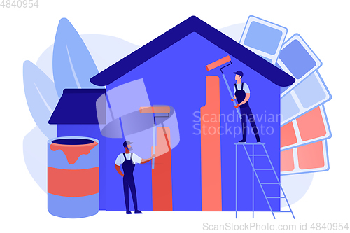 Image of Painter services concept vector illustration