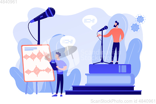 Image of Voice and speech training concept vector illustration