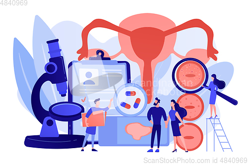 Image of Human papillomavirus treatment concept vector illustration