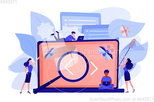 Image of Software testing it concept vector illustration