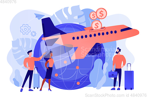 Image of Low cost flights concept vector illustration