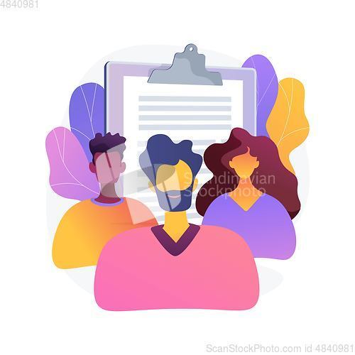 Image of Company staff, coworkers team vector concept metaphor.