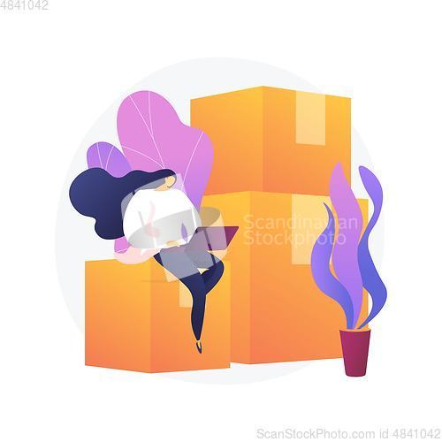 Image of Relocation services vector concept metaphor