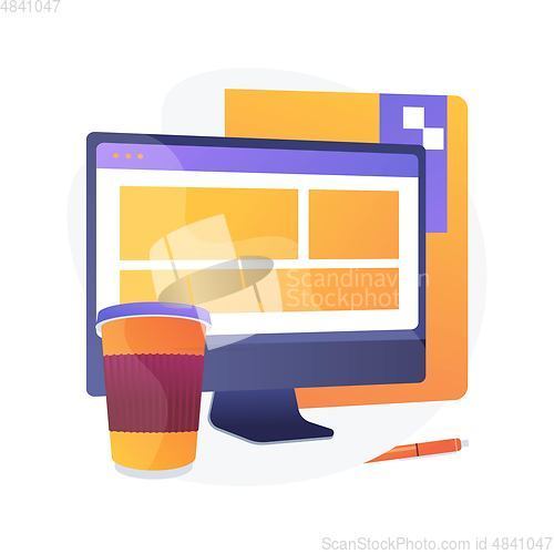 Image of Web design vector concept metaphor