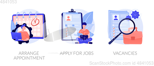 Image of Job application vector concept metaphors.