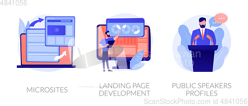 Image of Front end development vector concept metaphors.