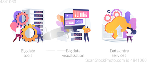 Image of Big data vector concept metaphors