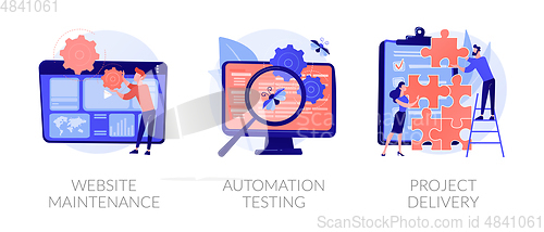 Image of Website development vector concept metaphors.