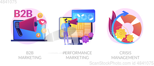 Image of Digital marketing vector concept metaphors