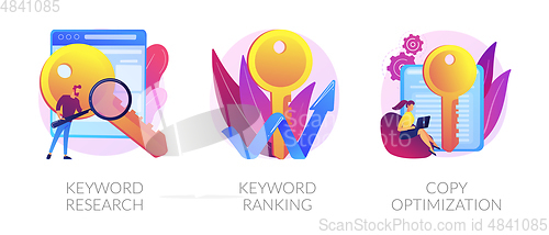 Image of SEO Keywords vector concept metaphors.