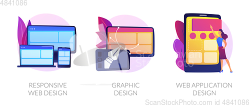 Image of Web development vector concept metaphors