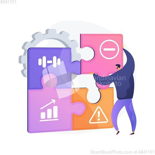 Image of SWOT analysis vector concept metaphor