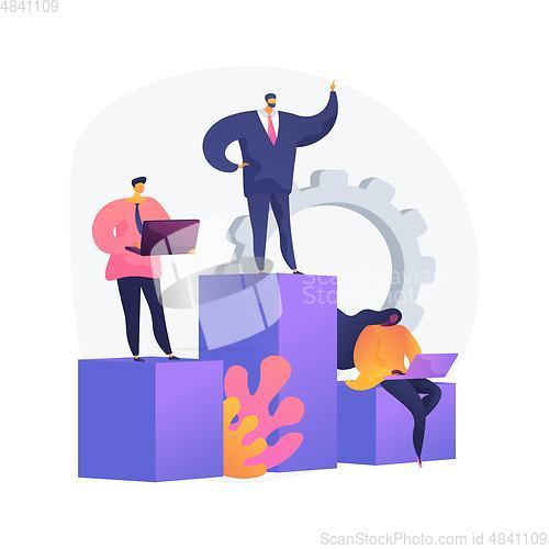 Image of Business management vector concept metaphor.