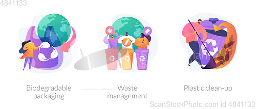 Image of Water pollution vector concept metaphors.