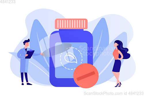Image of Homeopathy concept vector illustration