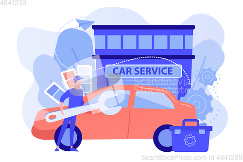 Image of Car tuning concept vector illustration.