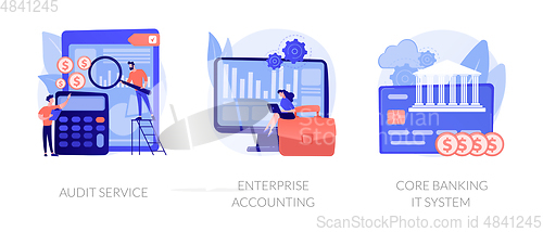 Image of Banking operations vector concept metaphors