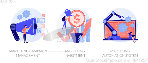 Image of Marketing campaign vector concept metaphors