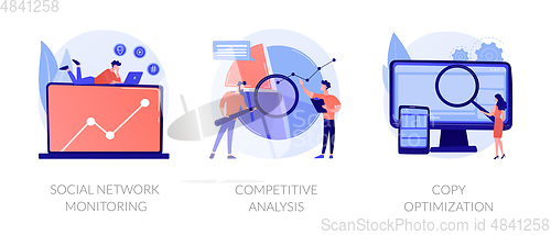 Image of Marketing analysis vector concept metaphors