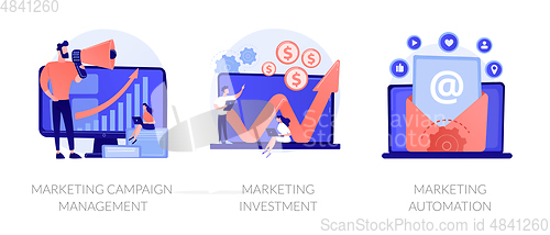 Image of Marketing campaign vector concept metaphors