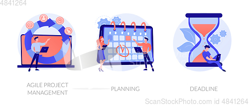 Image of Agile estimating and planning vector concept metaphors