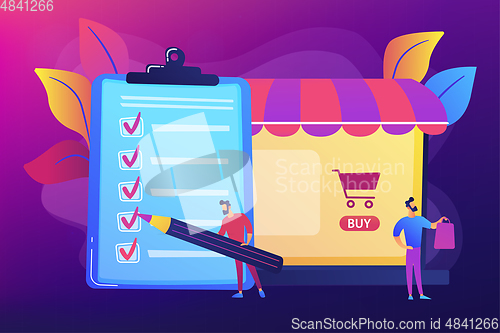 Image of Purchase agreement concept vector illustration