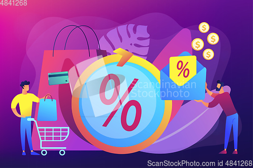 Image of Rebate program concept vector illustration