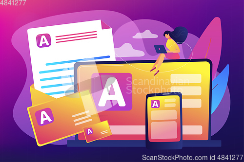 Image of Corporate literature concept vector illustration.