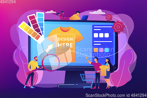 Image of Merch clothing concept vector illustration