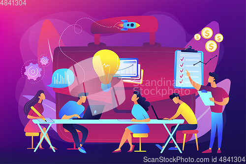 Image of Business briefing concept vector illustration