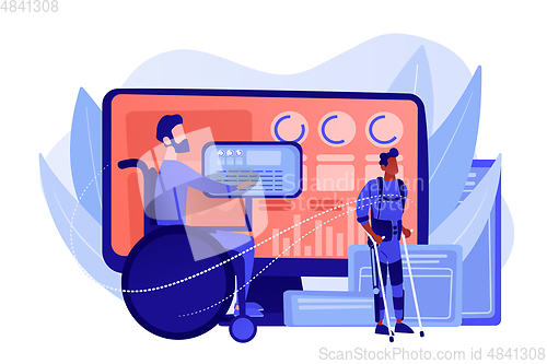 Image of Assistive technology concept vector illustration