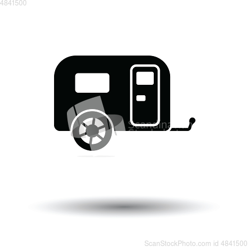 Image of Camping family caravan car  icon