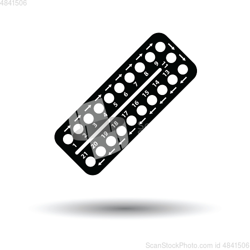Image of Contraceptive pill pack icon