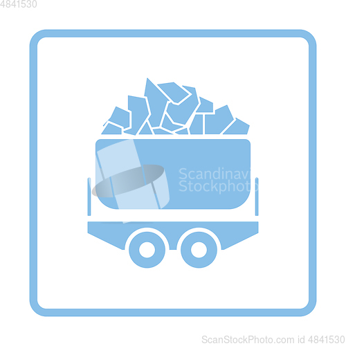 Image of Mine coal trolley icon