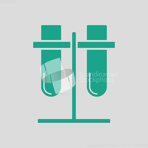 Image of Lab flasks attached to stand icon