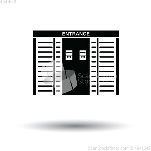 Image of Stadium entrance turnstile icon